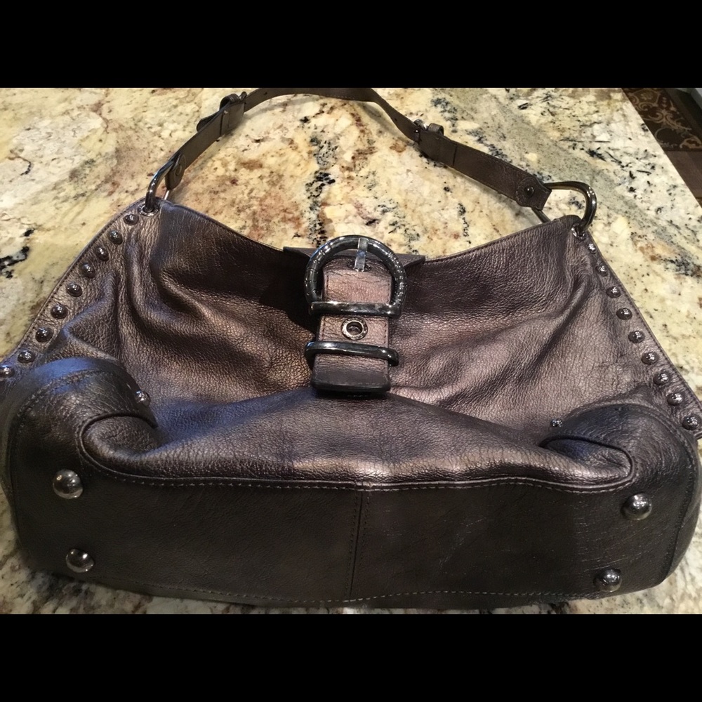 Stuart Weizmann studded purse.
